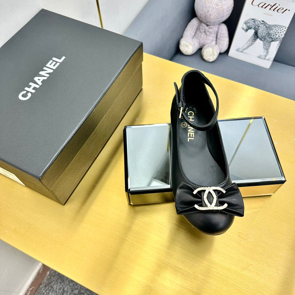 CC 25s Ballerine in pelle di pecora nera 297807