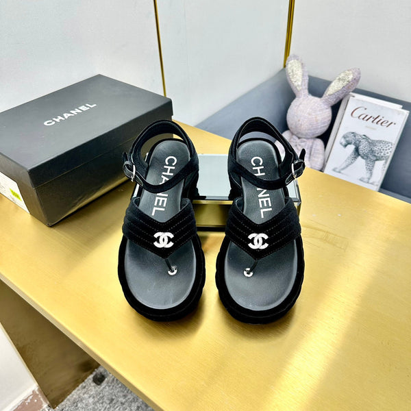 SANDALO IN GROSGRAIN E VELLUTO NERO