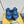 SANDALO IN GROSGRAIN IN TESSUTO BLU COBALTO