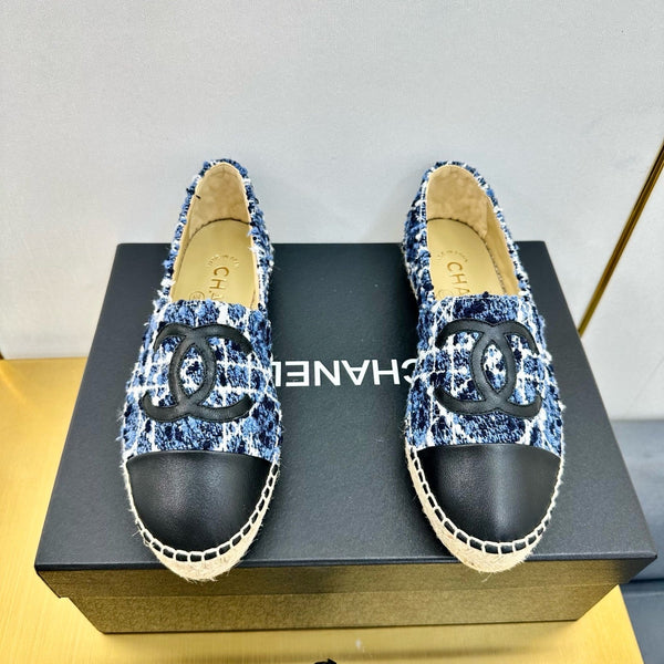 CC 25s Slip–on Espadrilles Blue Tweed 297822