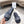 CD 26s Platform Sandals Navy Blue Cream Leather Fabric 944464