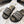 CD 26s Platform Sandals Black Beige Leather Fabric 944460
