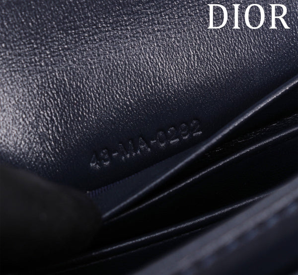 my cd mini 21 dark blue lambskin