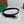 BV Narrow Face Belt 1.5cm Black Sliver Leather 207541