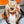 HM A Toute Allure Scarf 140 Ivory Orange Cashmere Silk 200680
