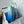 cc shopping bag 34cm blue tiffany blue calfskin silver hardware