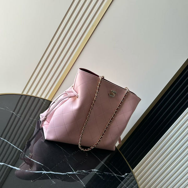 CC 26S Tote Bag 30cm Chain Strap Light Pink Caviar