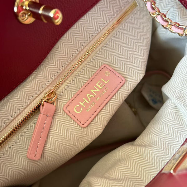 CC 26S Tote Bag 30cm Chain Strap Light Pink Caviar