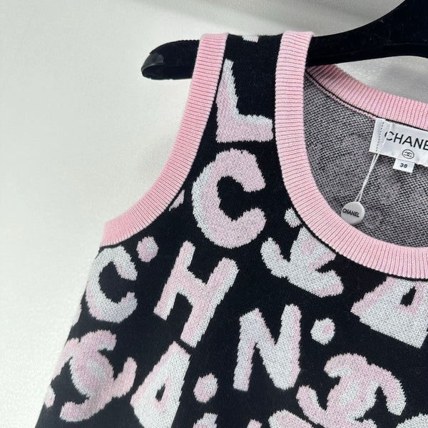 CC Vest Noir Rose Laine Nylon 345983