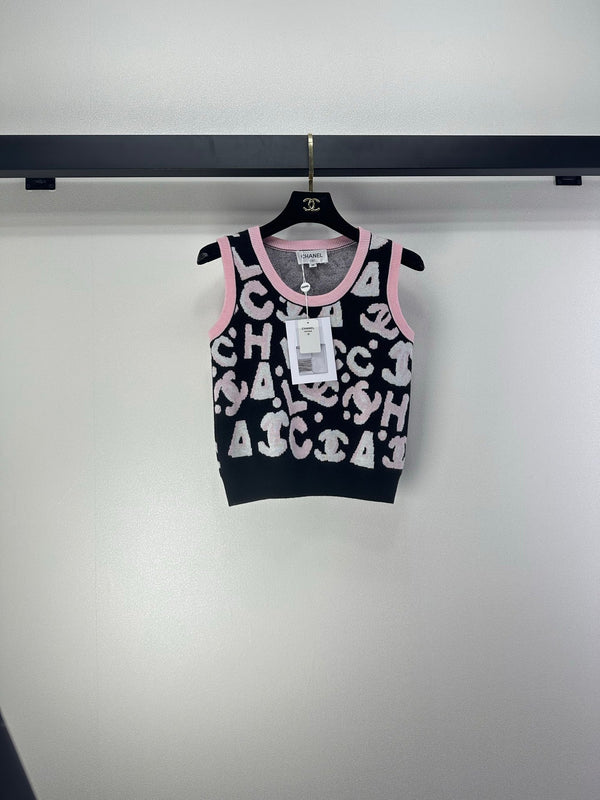 CC Vest Noir Rose Laine Nylon 345983