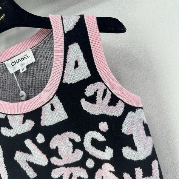 CC Vest Noir Rose Laine Nylon 345983