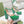 platform pump with double g green patent leather