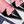 Décolleté Prada bicolore spazzolate 55mm in pelle bovina nera e rosa 456265