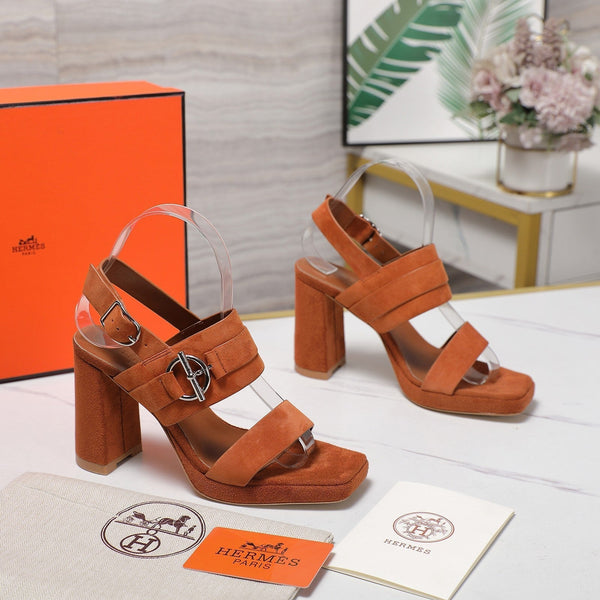 HM 25 Slingback Keen 90 in pelle scamosciata marrone