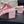 cc big bow sandal 60 pink lambskin