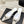 CC 25C Bowknot Pointed High Heel Half Slippers 60mm Beige Linen 265660