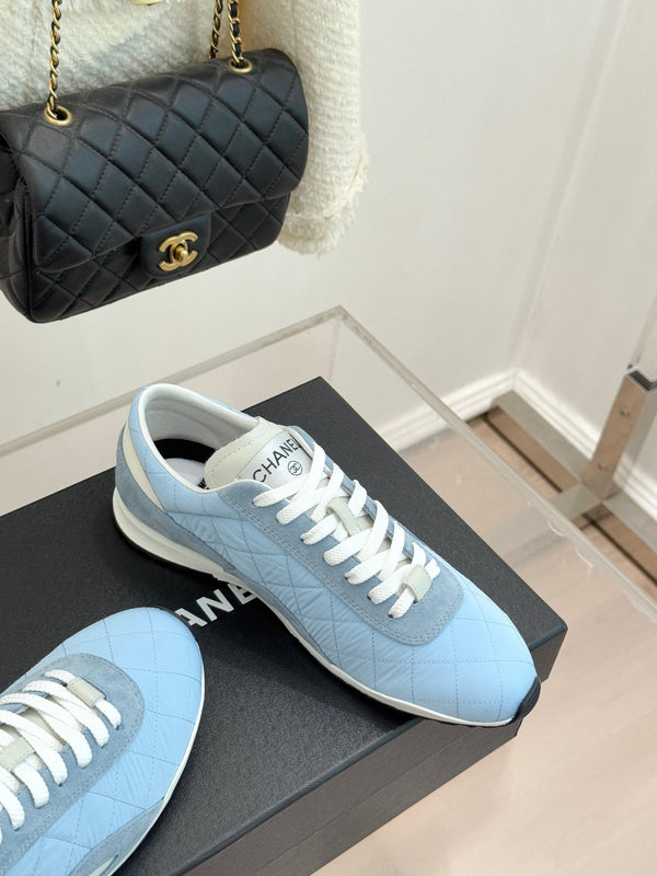 Baskets Cruise 2025/26 Cuir de veau suédé et tissu bleu poudré