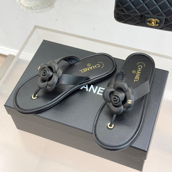 CC 26C Camélia Printemps précoce Cuir de veau noir