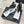 CC 26C Double C Ruban Ballerines Plates Noir Blanc Tissu Peau de Veau 557537