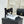 CC 26C Double C Ruban Ballerines Plates Noir Blanc Tissu Peau de Veau 557537