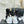 CC 26C Double C Ruban Ballerines Plates Noir Blanc Tissu Peau de Veau 557537