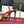 GG 26WF Mules 9.5cm Wine Red Beige Leather Canvas 886168
