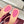 GG 26WF Mules 9.5cm Hot Pink Beige Leather Canvas 886169