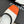 CC 26s Square-Toe Mary Jane Shoes Orange White Leather 920420