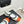CC 26s Square-Toe Mary Jane Shoes Orange White Tweed Leather 920424
