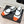 CC 26s Square-Toe Mary Jane Shoes Orange White Tweed Leather 920424