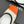 CC 26s Square-Toe Mary Jane Shoes Orange White Tweed Leather 920424