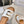 CHLOÉ WOVEN SLIDE MULE IN WHITE WOOL AND BROWN LAMBSKIN GOLD HARDWARE