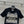 CD 25 Star Embroidery Knitted Short-sleeved Top Black Tencel Wool