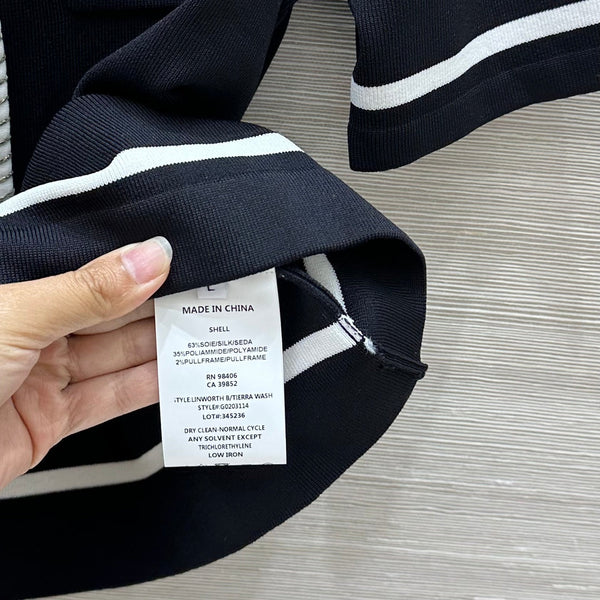 Cardigan a maniche corte CC nero