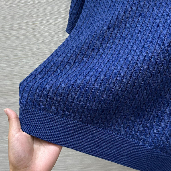Miu Miu 25 Maglia Blu Lana