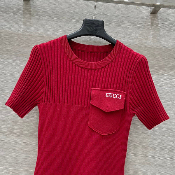 Abito in maglia Gucci 25 in viscosa rossa