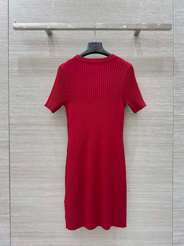 Abito in maglia Gucci 25 in viscosa rossa