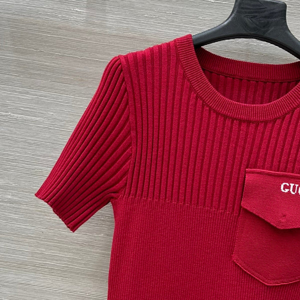 Abito in maglia Gucci 25 in viscosa rossa
