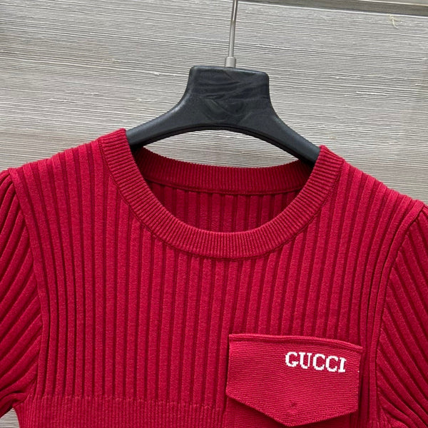 Abito in maglia Gucci 25 in viscosa rossa