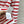 CD 25 Striped knitted Cardigan Red White Cotton