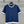 Maglia girocollo a maniche corte Gucci 25 in lana blu scuro