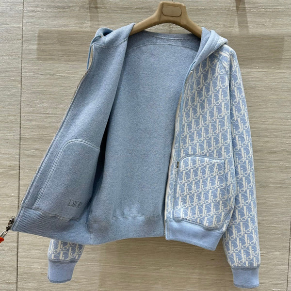 CD 25 Hooded Jacket Blue 2 Sides Cotton
