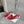 DC Rhinestone Mules 65mm Red Silk & Sheepskin 359515
