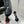 Sandales à talon aiguille DC Flower 105 mm en satin noir et mouton 359507