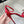 DC Rhinestone Bow Heel Sandals 105mm Red Satin & Sheepskin 359508