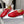 Celine 25 Lise Perforated Triomphe Richelieu Shoe Red Lambskin 554197