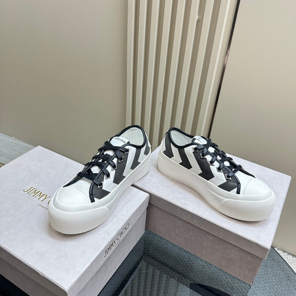 Jimmy Palma Maxi/F Sneakers in tela bianca e nera 583150