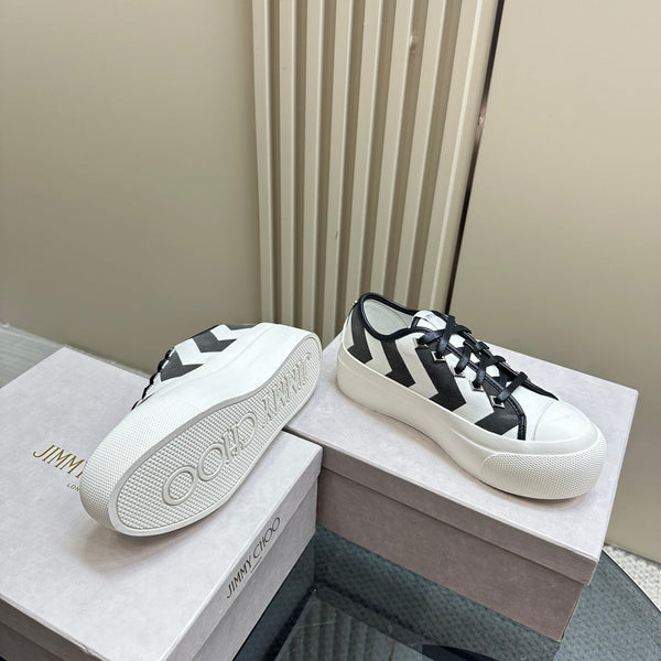 Jimmy Palma Maxi/F Sneakers in tela bianca e nera 583150