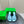 blink mule 95 turquoise lambskin
