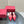 VL Rockstud Wispy Cherry Red Calfskin Mule 20mm